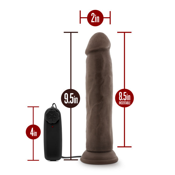 Dr. Skin Dr. Throb 9.5in Vibrating Cock W/ Suction Cup