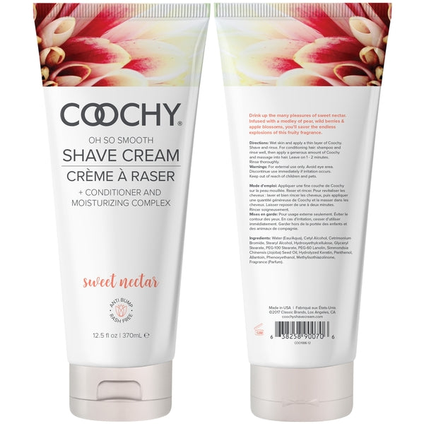 Coochy Shave Cream Sweet Nectar Oz