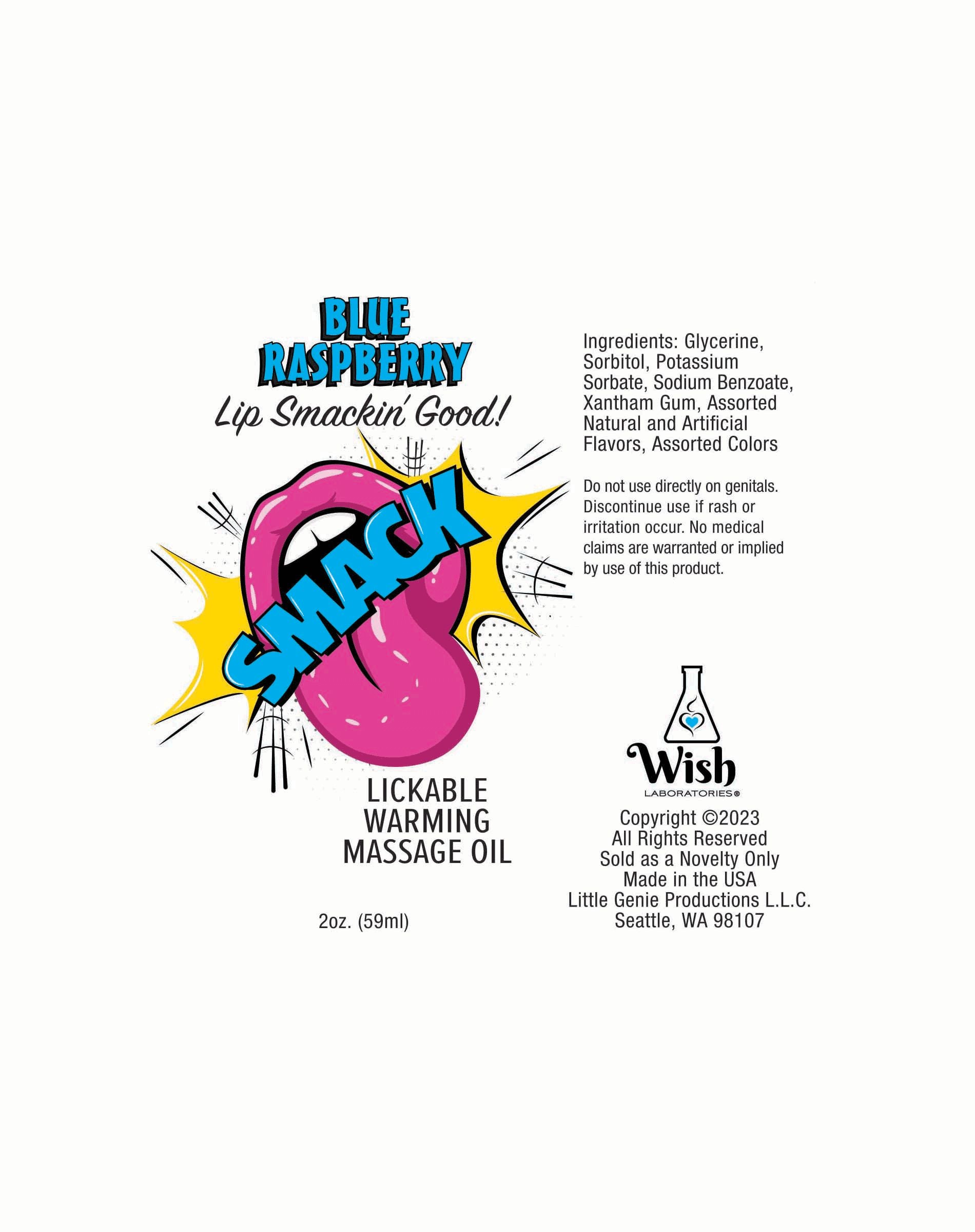Smack 2 Oz Warming Massage Oil