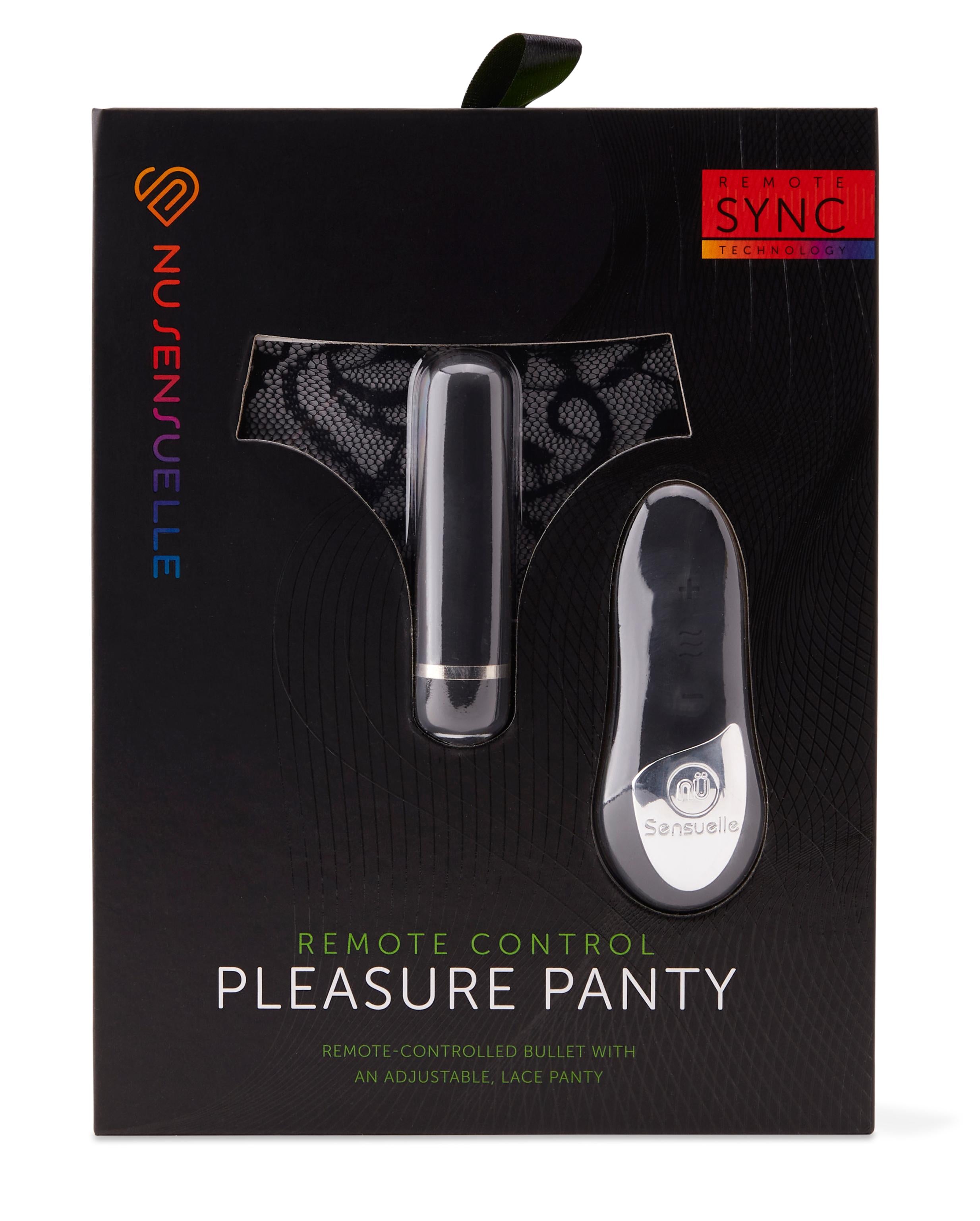 Sensuelle Pleasure Panty Black Remote Control