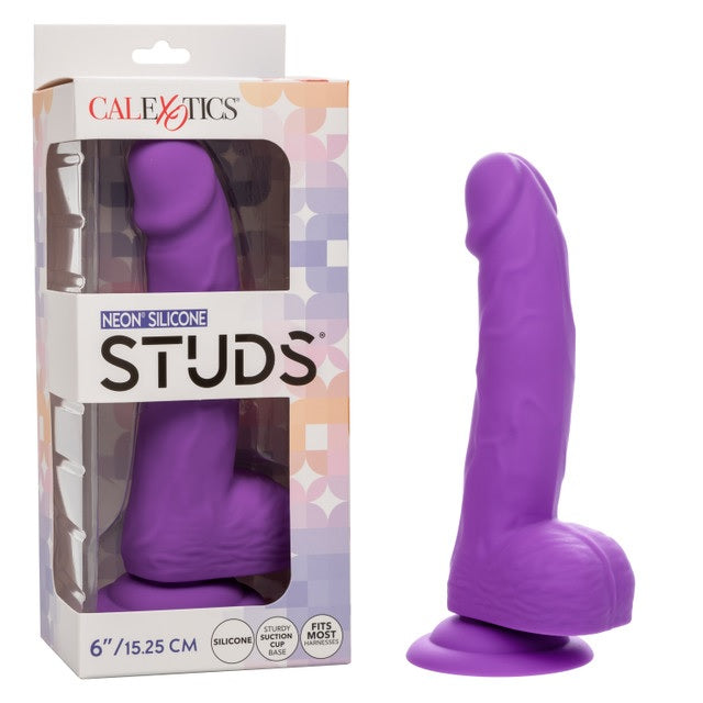 Neon Silicone Studs 6in