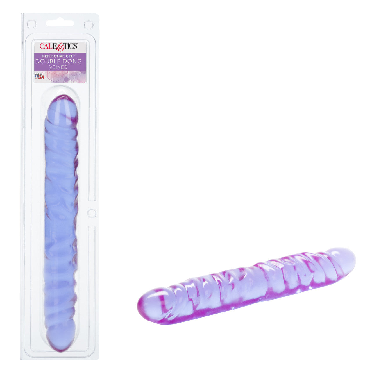 Reflective Gel Veined Double Dong