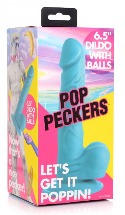 Pop 6.5in Dildo W/ Balls